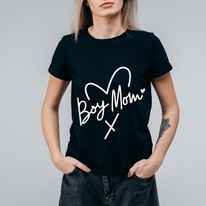 Boy Mom Svg, Mother&#39;s Day Svg for Shirt, Mom Life Svg, Mama svg, Mama shirt, Love Svg, Heart Svg