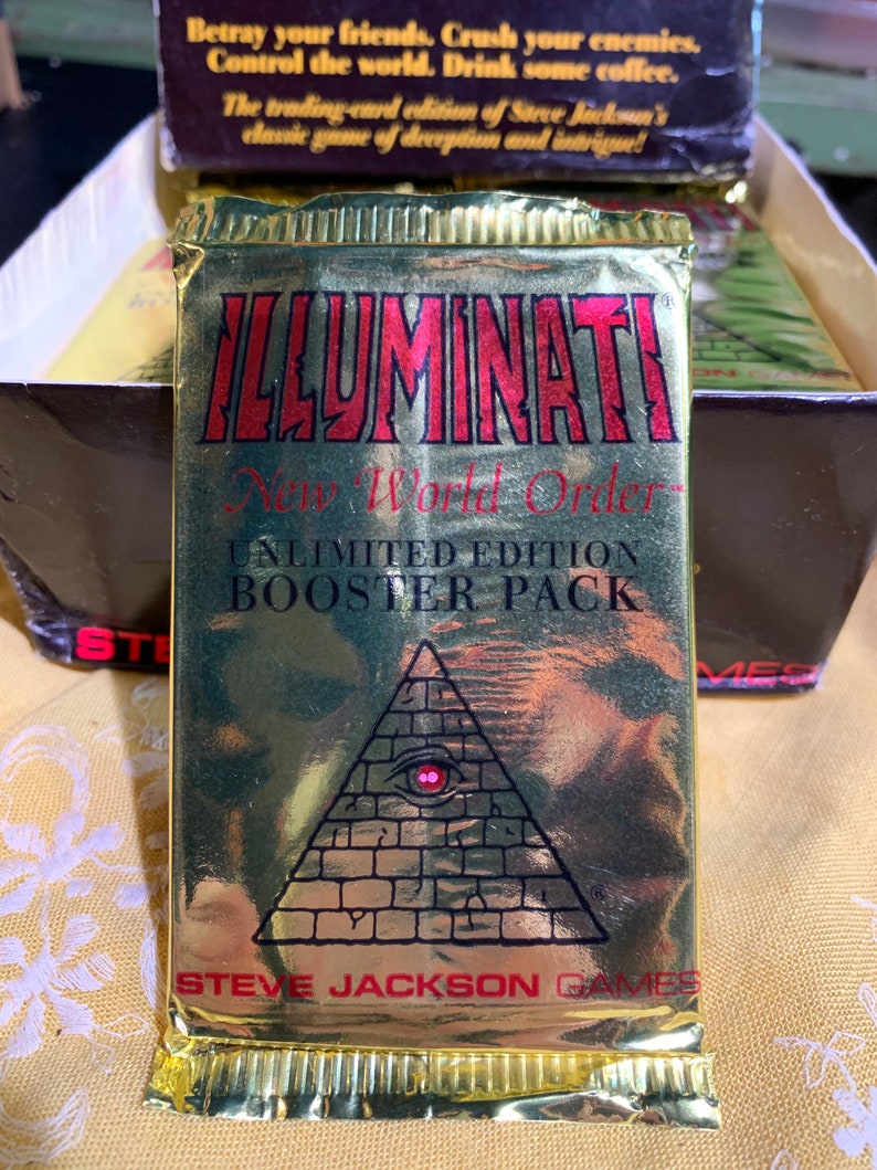 Illuminati New World Order Trading Cards Booster Pack image 1