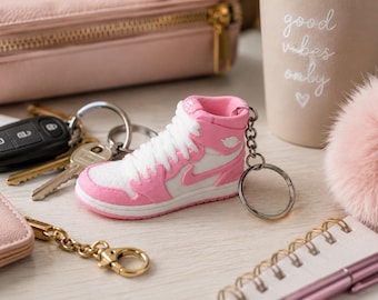 3D Printed Mini Sneaker Keychain | Athletic Shoe Charm for Bags, Keys