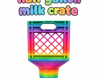 Half Gallon Milk Crate Cup Holder w/ Secret Compartment | Hidden Storage Drink Holder | 3D Printed Car Accessory | Funny Gift