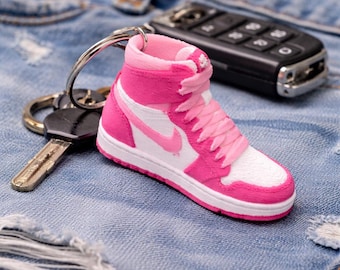3D Printed Mini Sneaker Keychain | Athletic Shoe Charm for Bags, Keys