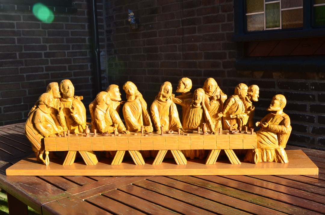Carvings the Last Supper Etsy