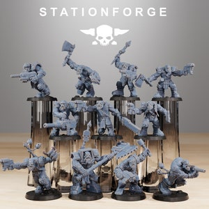 Orkaz Infantry (11 models) by Station Forge