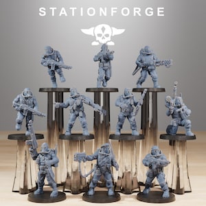 Jungle Fighters (10 Models) by Station Forge
