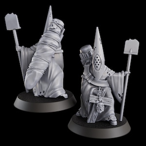 Gravekeeper - Single Model for 28mm Wargaming - 16K Print Resolution [Torquemada&#39;s Inquisition] Trench Crusade Compatible