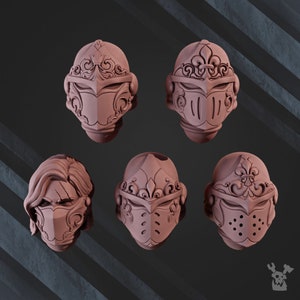 28mm Female Sci-Fi Heads - Conversion Bits - Sisters of War for Grimdark Wargaming - &quot;Valiant Heart&quot; [Dakka Dakka]