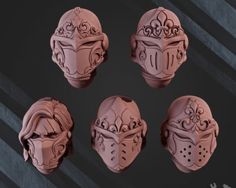 28mm Female Sci-Fi Heads - Conversion Bits - Sisters of War for Grimdark Wargaming - &quot;Valiant Heart&quot; [Dakka Dakka]