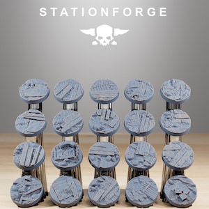 Trench Base Set 2 [Station Forge] 25mm, 32mm, 40mm, 50mm, multiple sizes