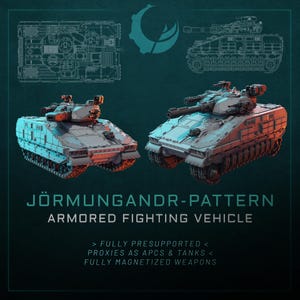 Heavy Marine Tank - Hover or Treads - Jormungandr IFV - 16K Print Resolution [Maelstrom Designworks]
