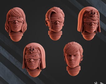 Battle Sisters Heads - Blinded [Dakka Dakka]
