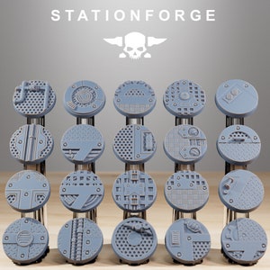 Industrial Bases Set 2 [Station Forge] 25mm, 32mm, 40mm, 50mm, multiple sizes