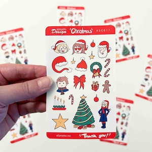 Kerststickers: leuke kerstversieringen voor cadeaus, bujo en knutselwerk