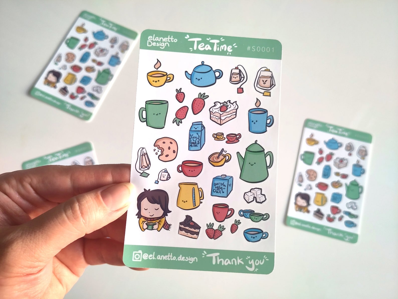 Cute Tea Time stickers