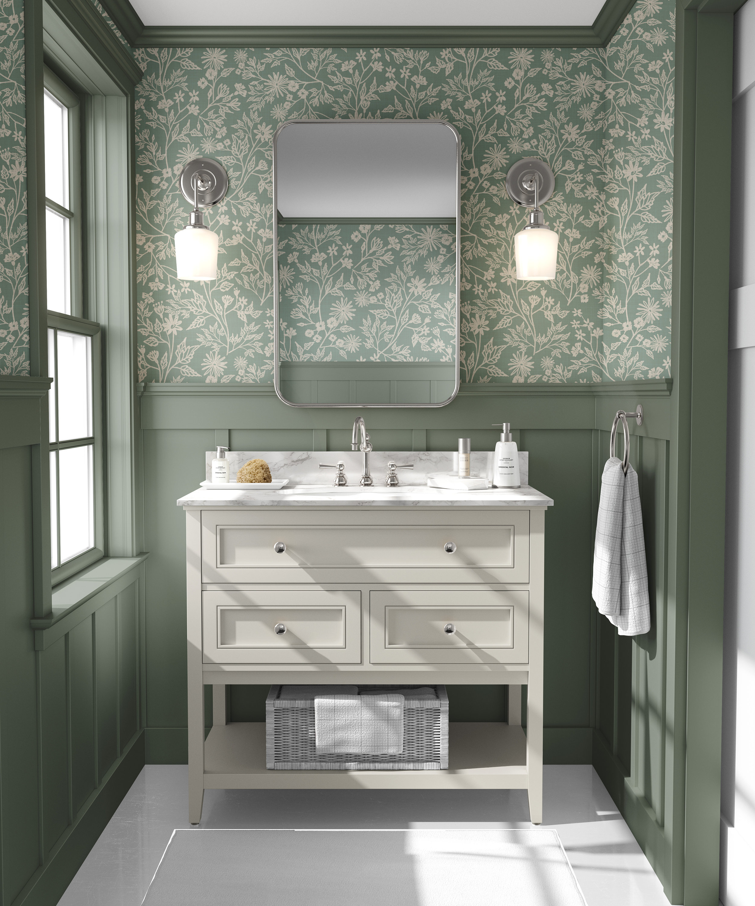 Graham  Brown Spa Shimmer Bathroom Wallpaper  Victorian Plumbing