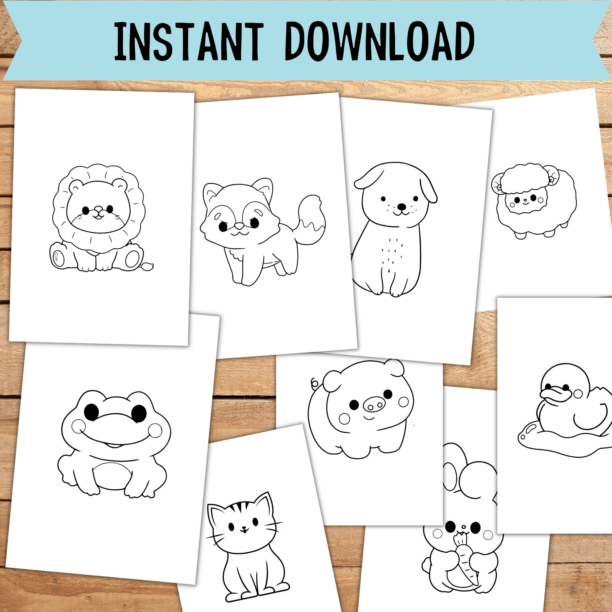 50 PAGES COLORING BOOK, Coloring Pages for Toddlers and Kids