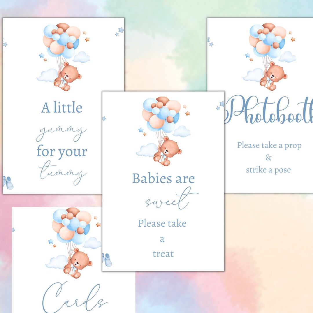 Printable Baby Shower Frames Decorations /PDF Download File / - Etsy