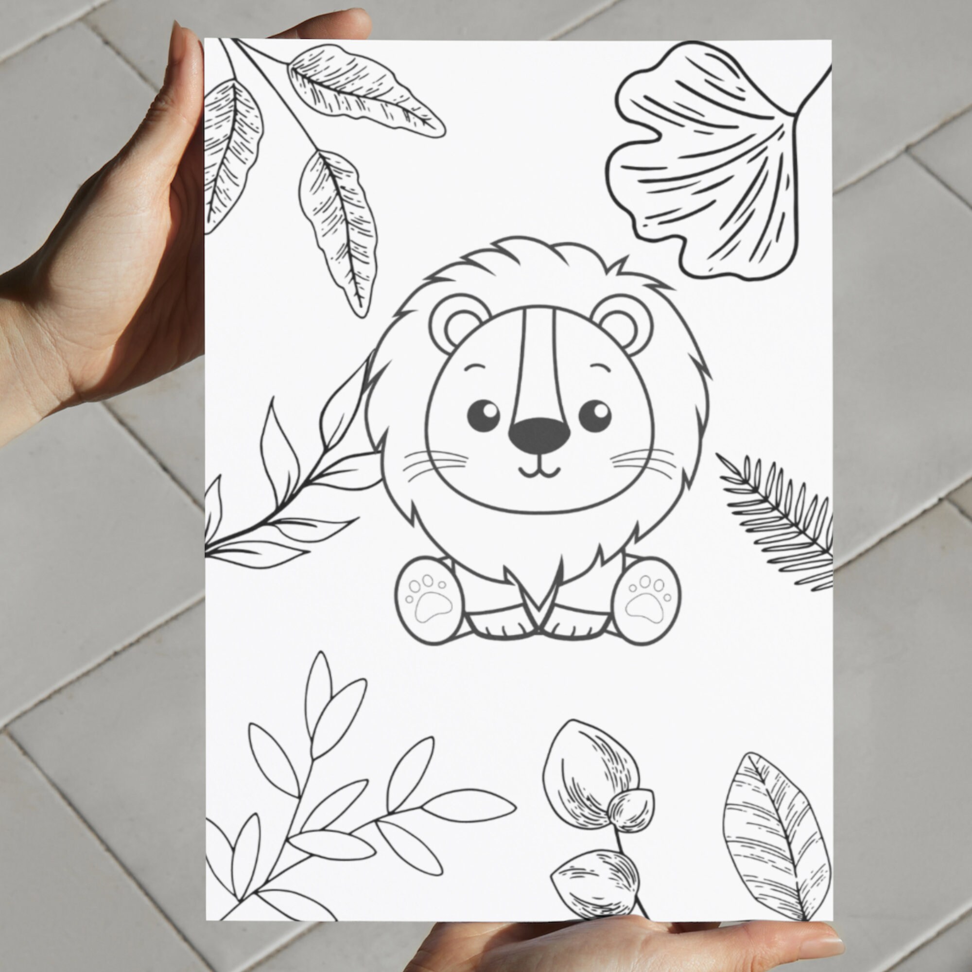 Printable Safari Animals Coloring Pages for Kids (PDF) - Etsy Canada