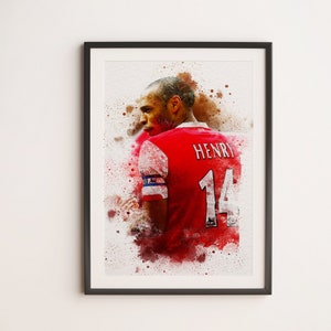 The Arsenal Legend: Thierry Henry Digital Poster, High-Quality Digital Download