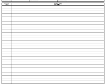 Security Daily Activity Report Template