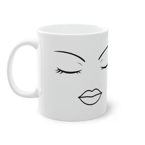 yanmu Roblox Woman Face Mug Funny Girl Cute Gamer Birthday Gift