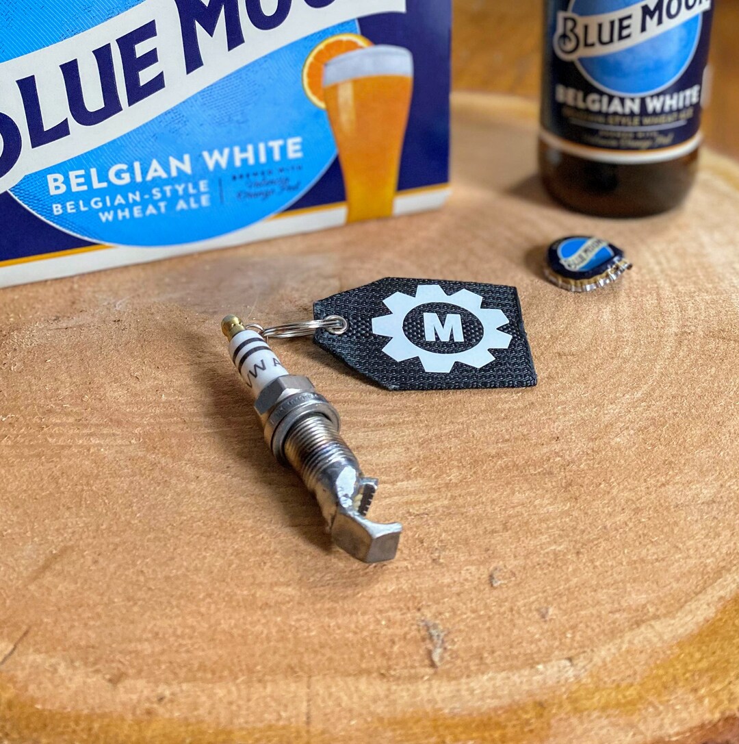 Spark Plug Bottle Opener , Hand Made Upcycled Auto Parts Keychain ...