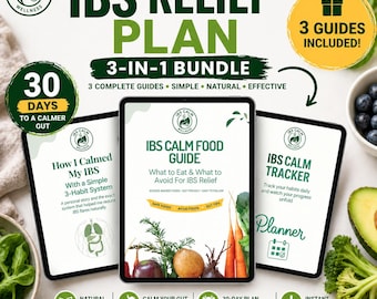 IBS Calm Bundle: Guide, Food List, Tracker (Digital Download)