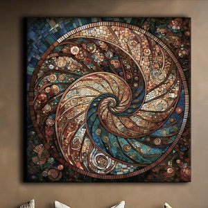 Golden Spiral Aluminum Print, Sacred Geometry Artwork, Metal Wall Art, Fine Art Print, Golden Ratio Décor, Healing Artwork, Modern Art Gift