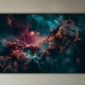 Galaxy Nebula Photography, Astrophotography Canvas Print, Universe Art, Astronomy Gift, Space Exploration, Cosmic Decor, Celestial Wall Art