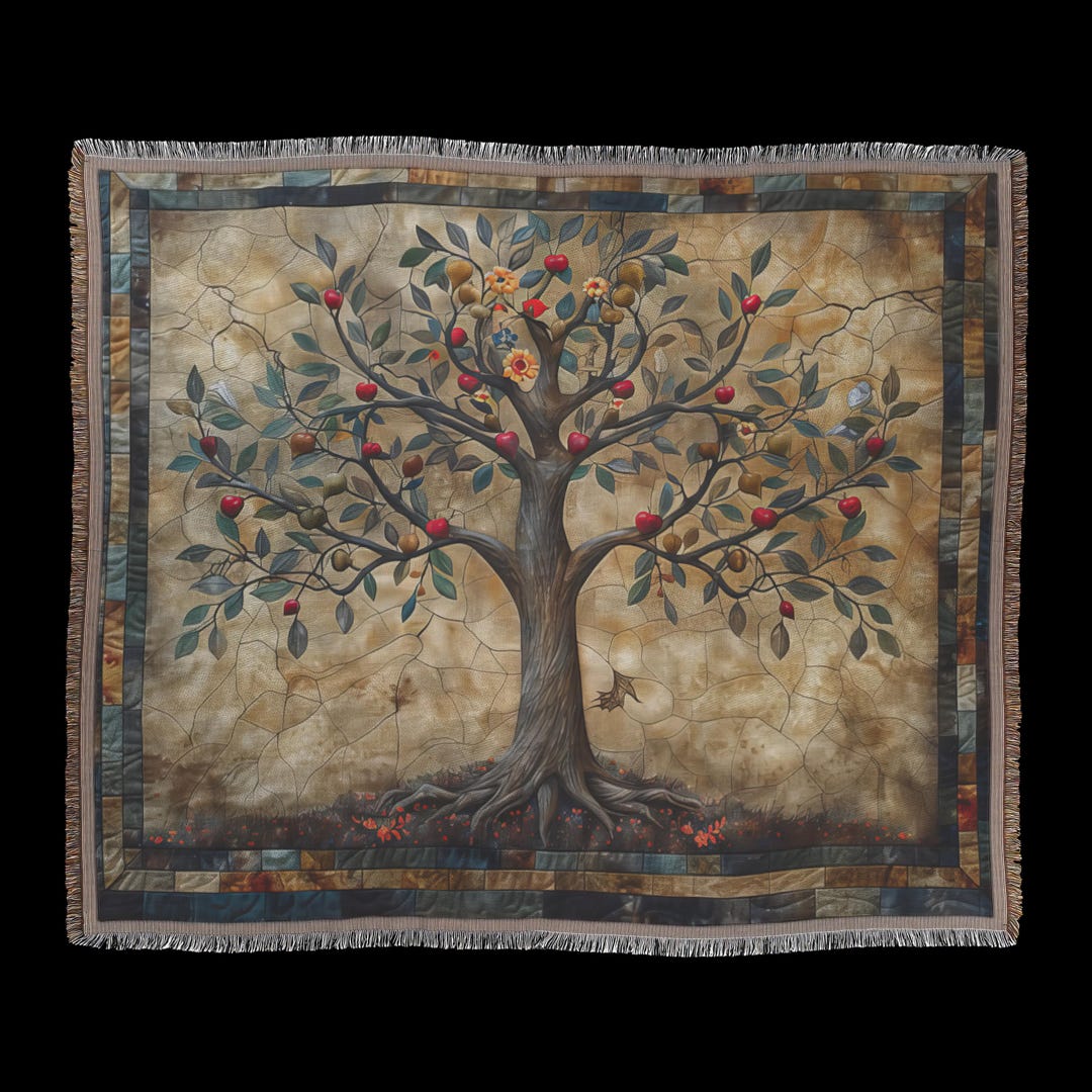 Tree Of Life Throw Blanket main image 1