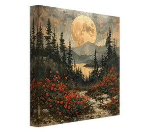芸術写真 Nature Photograph Full Moon Art Print Full Moon In The Forest 3 Art Print by Vitalka - Fy