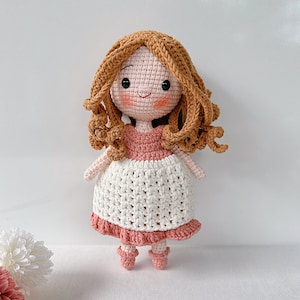 BIG DOLL - Handmade Princess Doll Amigurumi, Doll Gift For Daughter, Toys for kids, Birthday Gift Crochet Doll, Doll With Detachable Dress