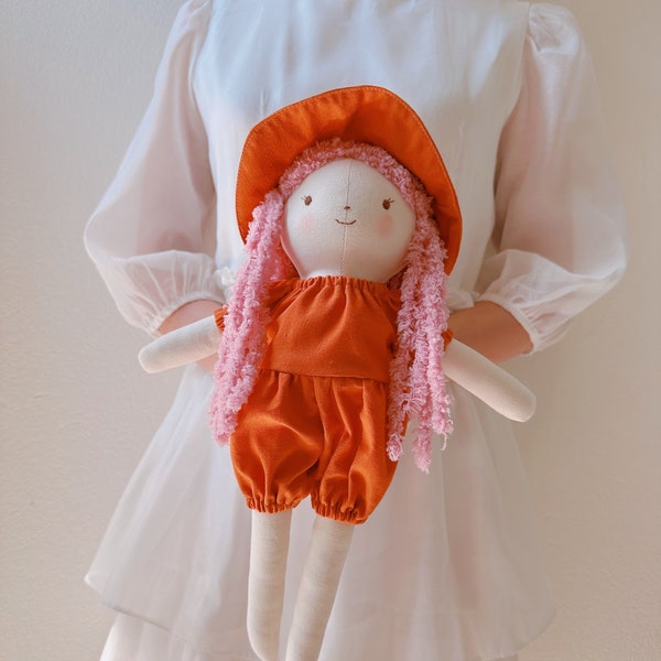 Girl Doll With Clothes, Eco Toy, Stuffed Princess Doll, Rag Doll, Cute Baby Doll, Cotton Handmade Doll, Toys For Girl Kids, Sleeping Doll