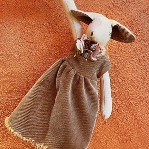LUXURY DOLL Design - Bunny Art Decor Doll, Handmade Linen Doll, Heirloom Stuffed Doll, Doll  Clothes, Christmas Nursery Decor Kids Gift