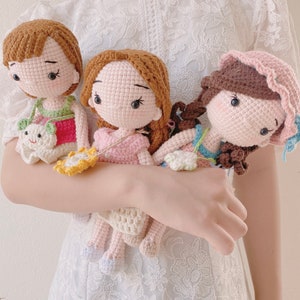 Handmade Crochet Doll, Doll With Cute Dress, Crochet Finished Doll, Amigurumi Doll, Gift For Daughter, Birthday Toys Gift For Children image 6