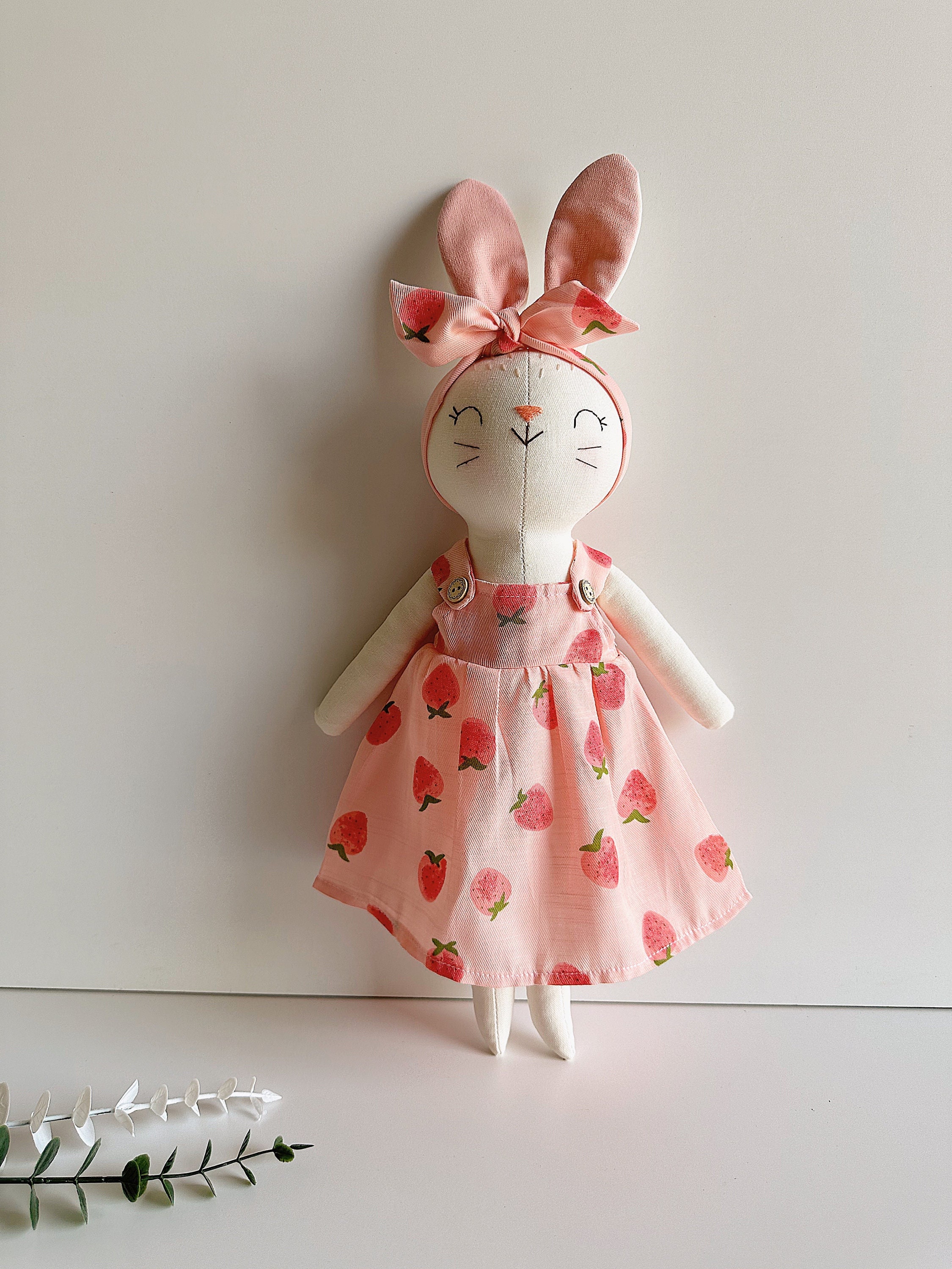 Lucky Rabbit - Doll Clothes Cream Yardage
