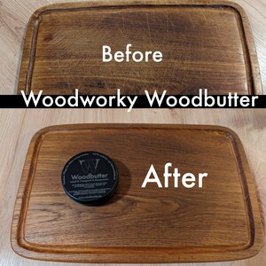 Premium wood butter from Woodworky natural and food-safe protection for cutting boards, furniture, solid wood and wooden surfaces image 2