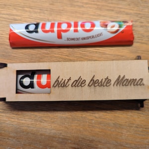 You are the best mom | Duplo gift box with photo and desired text | engraved chocolate bar gift box including Duplo