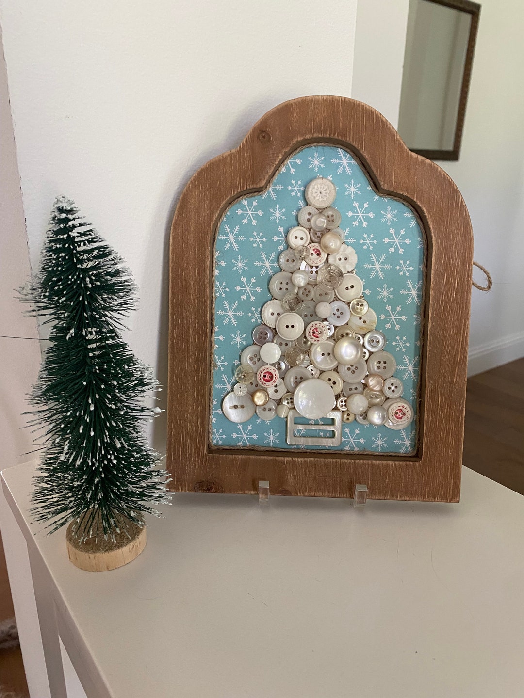 Vintage Button Christmas Tree Etsy