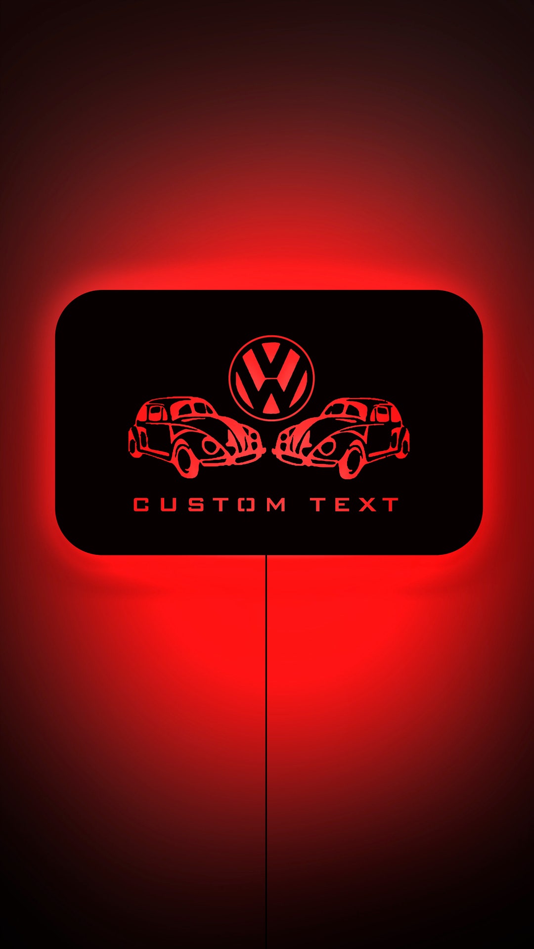 Custom Car Light Sign Car RGB Led Light Wooden Sign Birthday Etsy