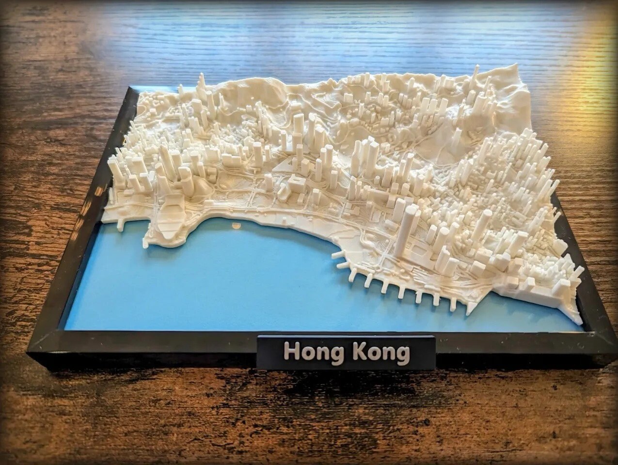 Hong Kong 3D Map 3D Miniature Topographical Map Urban Landscapes