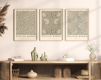 William Morris Art Poster Set, Exhibition Prints (Digital Download)