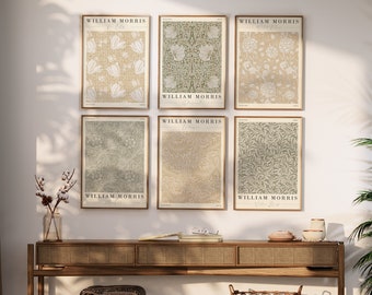 William Morris konsttryckset, utställningsaffischer (digital nedladdning)