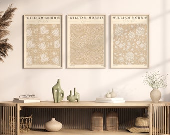 William Morris utställningsaffischset, blomtryck (digital nedladdning)