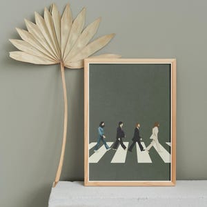 The Beatles - Abbey Road Inspired Minimalist Digital Art - DOWNLOAD ONLY