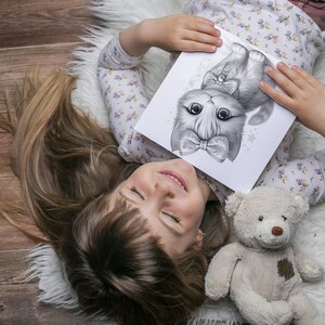 Cute Cat with Bow Coloring Book - 30 Page Grayscale Coloring Book for Kids and Adults, Instant Download, Printable PDF