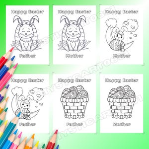 easter coloring, greeting card, coloring sheet, easter gifts, easter card, printable easter, easter for kids, coloring pictures, kids coloring book, instant download, grandparents card, easter greeting, personalized card