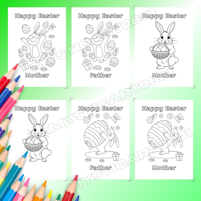 easter coloring, greeting card, coloring sheet, easter gifts, easter card, printable easter, easter for kids, coloring pictures, kids coloring book, instant download, grandparents card, easter greeting, personalized card