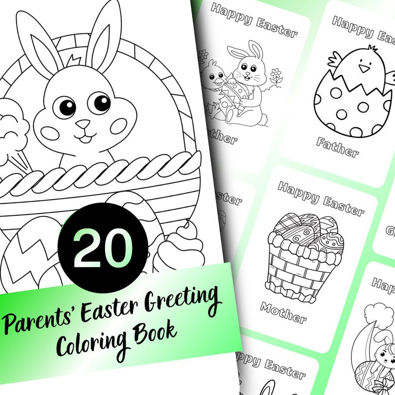 easter coloring, greeting card, coloring sheet, easter gifts, easter card, printable easter, easter for kids, coloring pictures, kids coloring book, instant download, grandparents card, easter greeting, personalized card