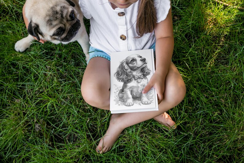 Spaniel, Coloring book, Dog coloring, Dog portrait, Spaniel coloring, Cute spaniel, Spaniel gift, Dog coloring book, Dog coloring pages, Spaniel art, Cocker spaniel, Printable coloring, Dog lover