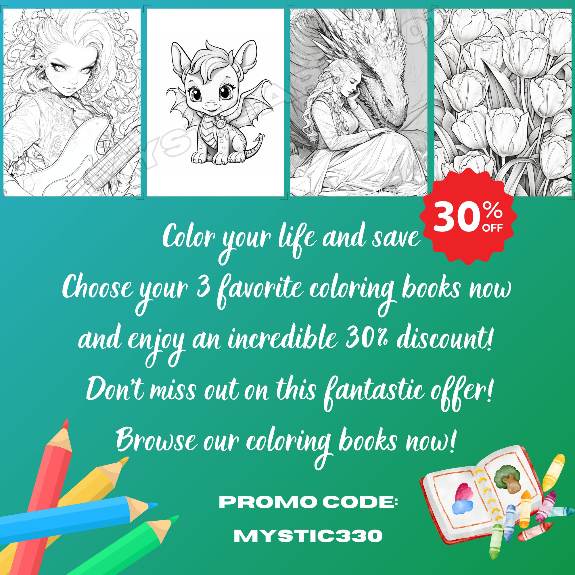 Daisy Flower Girl Grayscale Coloring Book – 30 Page Printable (PDF) - Etsy
